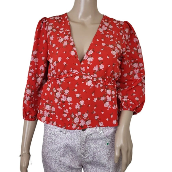 Sage the Label Floral Printed Blouse Top - Picture 10 of 12
